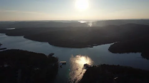 Liquid Gold Over the Ozarks Video stock 336814940