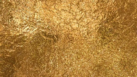 Liquid gold texture with glitter. Video stock 334314327