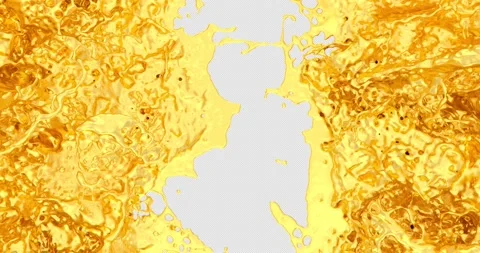  Liquid Gold Transition Animation Stock Footage 233775265