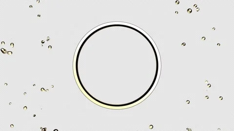 Liquid golden central drops explosion 3D animation with alpha channel  Stock-Footage 170418834