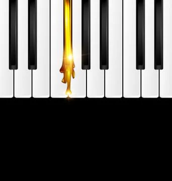 Liquid golden keys Stock Illustration