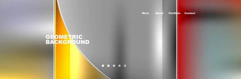 Liquid gradient background in gray, yellow, and red shades Ilustración de archivo