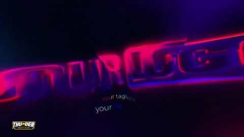 Liquid Gradient Chrome Logo Reveal Stock After Effects