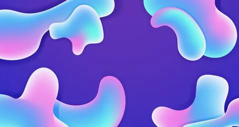 Liquid gradient color Background Design Fluid Futuristic Landing Page Stock Illustration