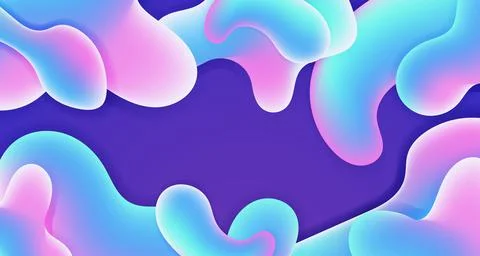 Liquid gradient color Background Design Fluid Futuristic Landing Page Stock Illustration
