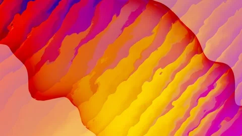Liquid gradient colors shapes. 3d animation. Graphic design elements Stock Footage 255307432