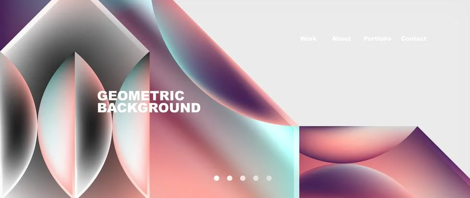 Liquid gradient in cup, violet and magenta hues, circle pattern. Eyelash font Stock Illustration