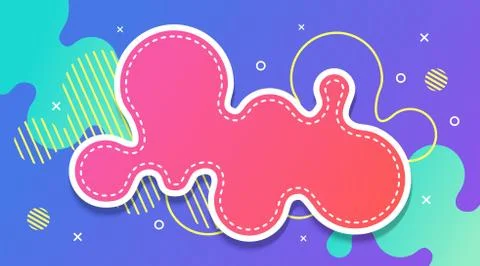 Liquid Gradient Fluid Design Abstract Background Stock Illustration