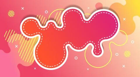 Liquid Gradient Fluid Design Abstract Background Stock-Illustration