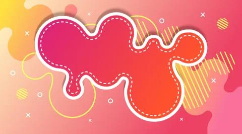 Liquid Gradient Fluid Design Abstract Background Stock Illustration