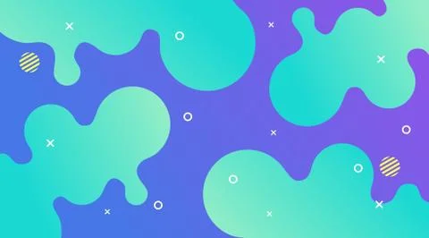 Liquid Gradient Fluid Design Abstract Background Stock Illustration