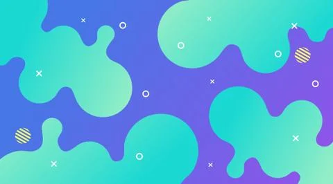 Liquid Gradient Fluid Design Abstract Background Stock Illustration