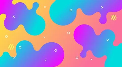 Liquid Gradient Fluid Design Abstract Background Stock Illustration