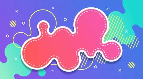 Liquid Gradient Fluid Design Abstract Background Stock Illustration