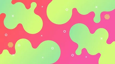 Liquid Gradient Fluid Design Abstract Background Illustrazione stock