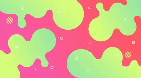 Liquid Gradient Fluid Design Abstract Background Stock Illustration