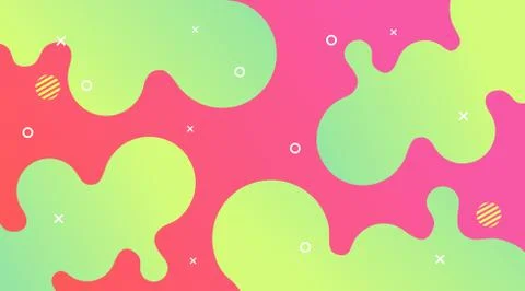 Liquid Gradient Fluid Design Abstract Background Stock Illustration