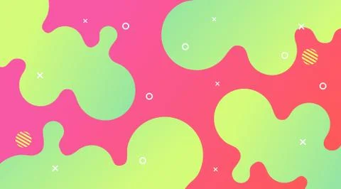 Liquid Gradient Fluid Design Abstract Background Illustrazione stock