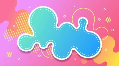 Liquid Gradient Fluid Design Abstract Background Stock-Illustration