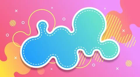 Liquid Gradient Fluid Design Abstract Background Stock Illustration