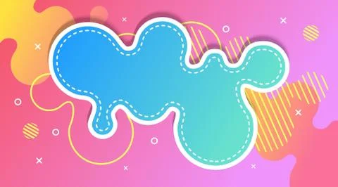 Liquid Gradient Fluid Design Abstract Background Stock Illustration