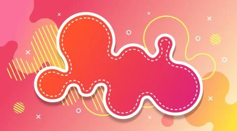 Liquid Gradient Fluid Design Abstract Background Illustrazione stock