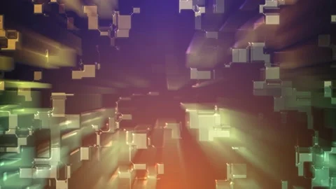 Liquid gradient futuristic rays geometric background motion video Stock Footage 195006185