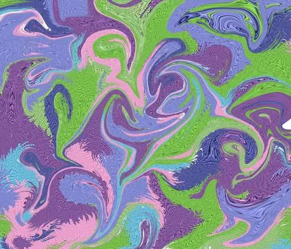 Liquid gradient rainbow color. Bright glossy paint surface as abstract festiv Stock Illustration