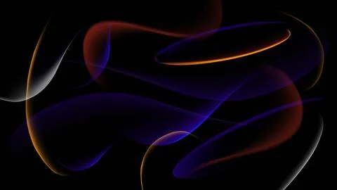 Liquid gradient transparent waves dark background Stock Illustration
