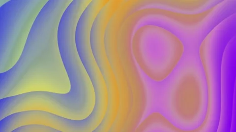 Liquid Gradient Wave Sawtooth Bulge Background Wavy Smooth Gradient Orange Stock Footage 186014185