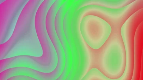 Liquid Gradient Wave Sawtooth Bulge Background Wavy Smooth Gradient Green Stock Footage 186016012