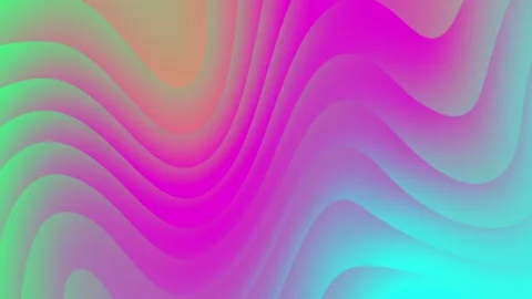 Liquid Gradient Wave Sawtooth Twist With of Pink Waves Stock Footage 186059857