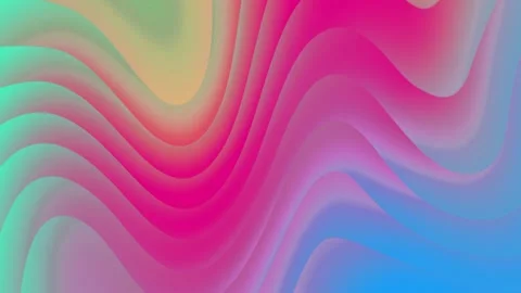 Liquid Gradient Wave Sawtooth Twist With of Red Waves Stock Footage 186062565