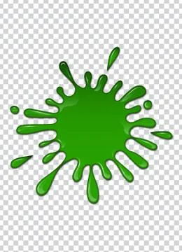 Liquid green paint. Splashes and smudges. Slime vector illustration. Illustrazione stock