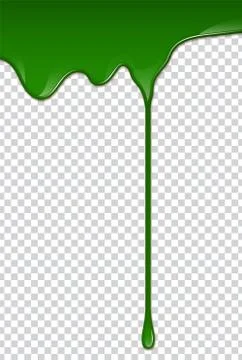 Liquid green paint. Splashes and smudges. Slime vector illustration. 스톡 일러스트