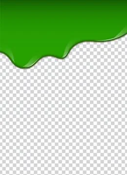 Liquid green paint. Splashes and smudges. Slime vector illustration. Illustrazione stock