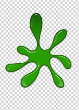 Liquid green paint. Splashes and smudges. Slime vector illustration. Illustrazione stock