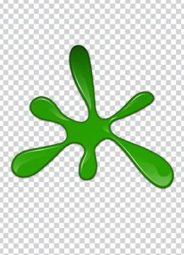 Liquid green paint. Splashes and smudges. Slime vector illustration. Illustrazione stock