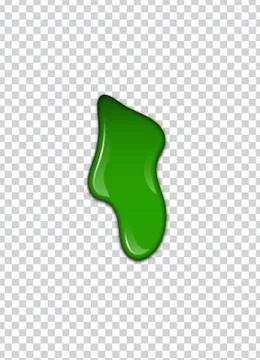 Liquid green paint. Splashes and smudges. Slime vector illustration. Stockillustratie