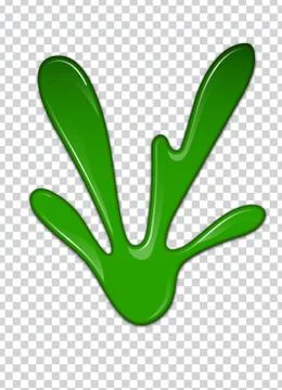 Liquid green paint. Splashes and smudges. Slime vector illustration. 스톡 일러스트