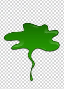 Liquid green paint. Splashes and smudges. Slime vector illustration. Illustrazione stock