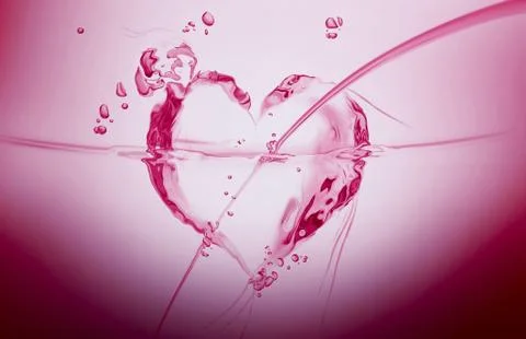 Liquid Heart Stock Illustration