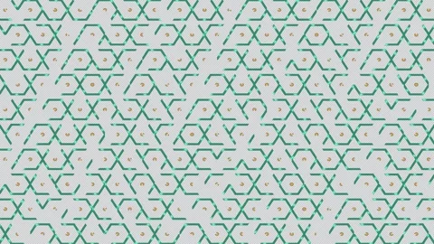 Liquid Hexagonal Pattern Background Seamless Loop Stock Footage 341808475