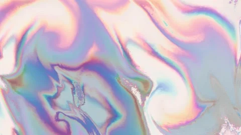 Liquid Holographic Background Animation. Smooth Silk Surface With Ripples. 4K Stock Footage 195094203