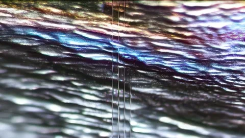 Liquid Holographic Interference Texture With Iridescent Wave Ripples 库存影片 328287109