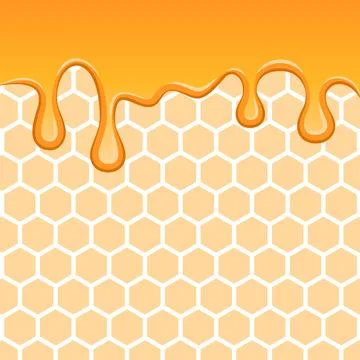 Liquid honey background. Stock Illustration