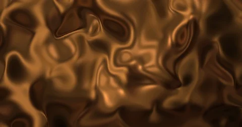 Liquid hot chocolate background. Melted dark chocolat texture 3D rendering loop Stock Footage