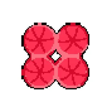 Liquid ice cube tray pixel art vector illustration イラスト素材