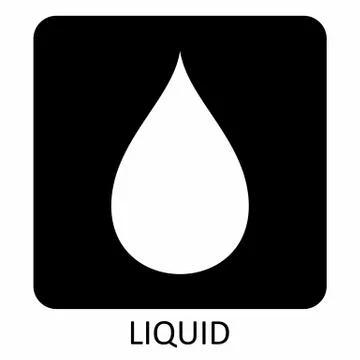 Liquid icon illustration Stock Illustration