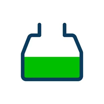 Liquid icon for science experiment. Vector. Stock Illustration
